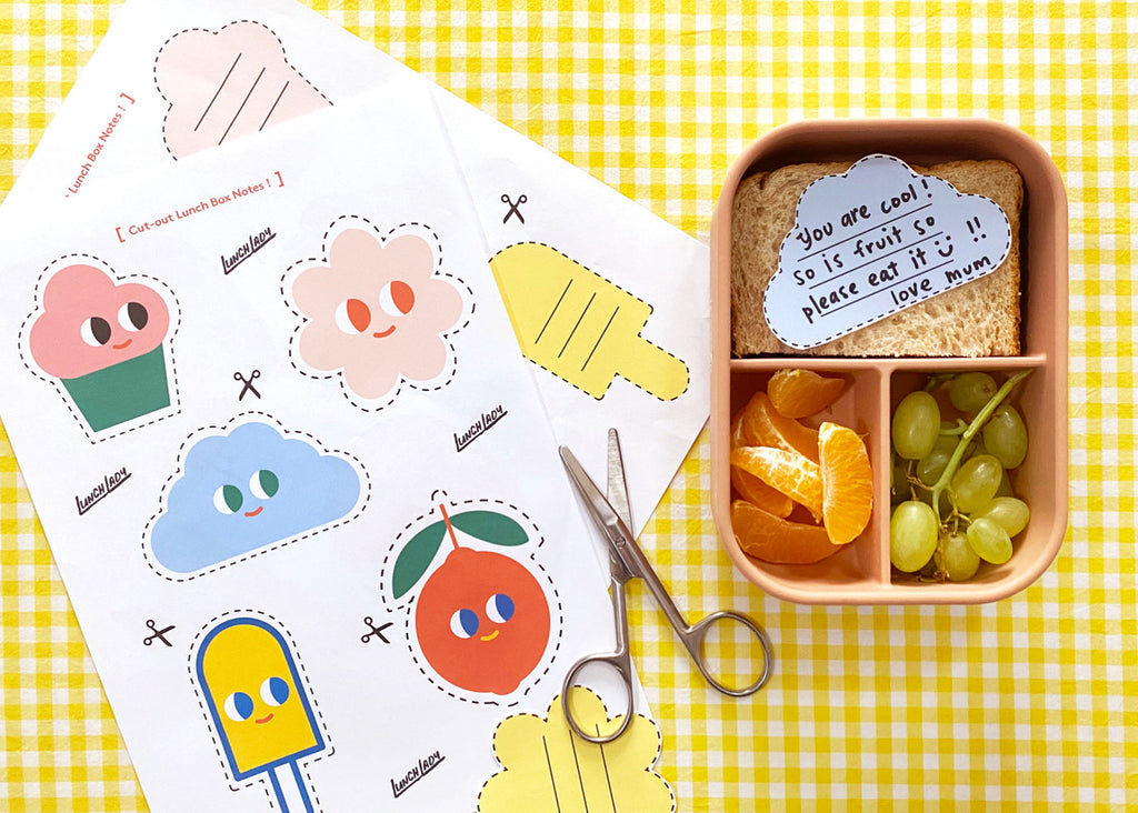 cute craft lunchbox notes for Hello Lunch Lady Magazine