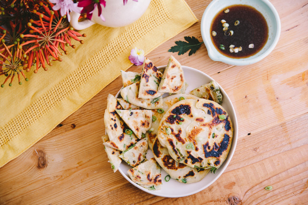easy savoury pancake lunchbox recipe with dipping sauce for Lunch Lady Magazine