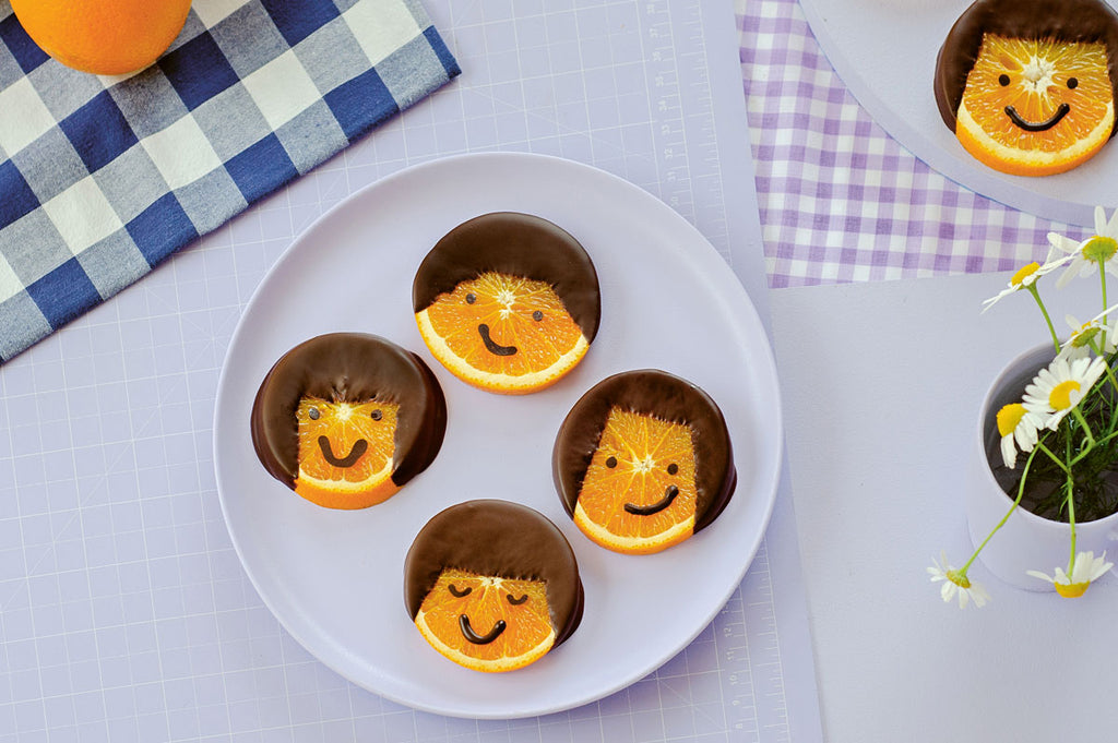 Make Chocolate Orange Faces